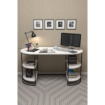 Çalışma Masası 140 Cm Bilgisayar Masası Çok Amaçlı Makyaj Masası Ofis Masası Yemek Masası Beyaz Beyaz Çalışma Masası 140 Cm Bilgisayar Masası Çok Amaçlı Makyaj Masası Ofis Masası Yemek Masası Beyaz Beyaz