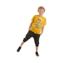 Denokids Mshb&g Big Whales Erkek Çocuk T-shirt Kapri Takım Çok Renkli