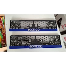 Sparco Mavi Takmatik Standart Plakalık 2li