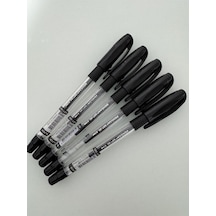 Tükenmez Kalem Soft Gel 0,7 Mm Siyah 5 Adet Çok Renkli