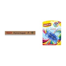 Doğal Pişirme Kağıdı 37 Cm X 8 M X1 + 5 Etkili Wc Blok 2'li Beyaz Sabun Kokulu X1