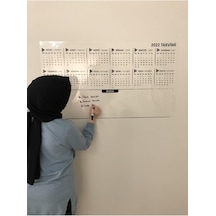 2025 Yıllık Planlayıcı Annualy Planner Akıllı Kağıt Tahta Yazı Tahtası Kalemi 100x56 Cm Model 2 Cok Renkli