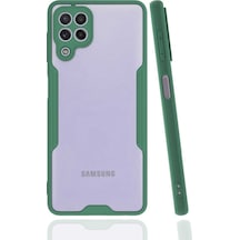 Galaxy M32 Kılıf Kamera Korumalı Arkası Şeffaf Silikon