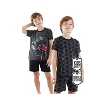 Yıldızlı Dino Erkek Çocuk 2'li Pijama Takım