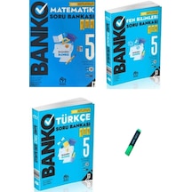 5. Sınıf Banko Serisi Matematik Türkçe Ve Fen 3lü Set Soru Bankası