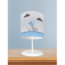 Mekta Home Bebek Ve Çocuk Odası Bisikletli Fil Desenli Abajur