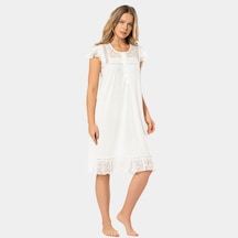 Türen Kadın Gecelik 3284/krem Çok Renkli