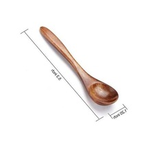 Fastbuy 6 Adet Küçük Tahta Kaşık, Tahta Çay Kaşığı, Küçük Yemek Kaşığı, Tahta Baharat Kaşıkları, Mutfak Gereçleri, Ev Dekoras