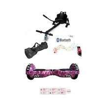 Elektrikli Kaykay Scooter Akıllı Denge Hoverboard + Hoverkart + Çanta Full Ledli Extrem Paket D13