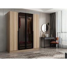 Kale Plus 4 Kapaklı 2ç Dolap Dore Plus Dore Füme Cam 190cm Ceviz