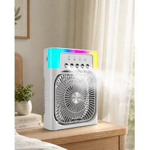 Su Buharlı Mini Klima Fan Rgb Işıklı Taşınabilir Serinletici Mh-hs7486-3131
