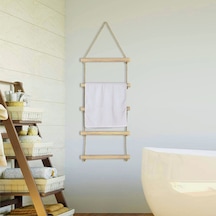 Bundera Towel Jüt Merdiven Ahşap Banyo Havlu Askısı Askılık Askı Çok Renkli
