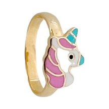 Unicorn Model Çocuk Altın Yüzük