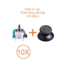 10 Adet Ps4 Analog Motoru + Topuz Başlık Set