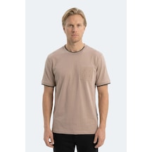 Slazenger Zavıer Erkek Pamuklu Kahve Tişört