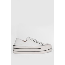 Lufian Pamela Kadın Sneaker Ayakkabı Beyaz Beyaz 121230091100500