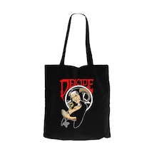 Deicide Illustrator Siyah Kanvas Bez Çanta Siyah