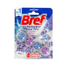 Bref Power Aktıv 50g Lavanta Wc Blok Tuvalet Temizleyici 3'li Ekonomik Paket - 3 Adet Tarı