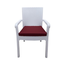 Mirzade 4 Adet Hera Siesta Minder Su Geçirmez Kumaş 5 Cm Gri Sünger-bordo - 40 40