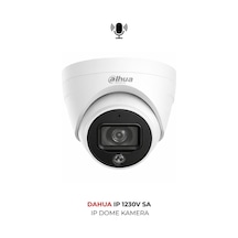 Ipc-hdw1230v-sa-0280b 2mp 30m Ir Gece Görüşlü Dome Ip Kamera Sesli Mikrofonlu