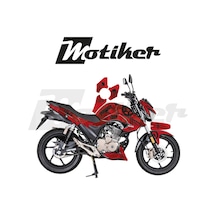 Mondial Drift L Punisher Kırmızı Tasarımı Parçalı Kaplama Sticker