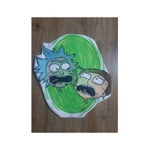 Ow Bag Rick And Morty Gecit Desenli Şekilli Tasarım Chibi Karakter Yastık Çok Renklı