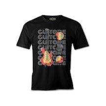 Electric Guitar And Its Parts On A Quote Siyah Erkek Tshirt 001