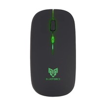 Blueforce 2, 4ghz Bluetooth Wireless Kablosuz Sessiz Mouse Siyah Işıklı