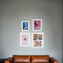 Dekoratif 4'lü Fotoğraf Çerçevesi - Beyaz