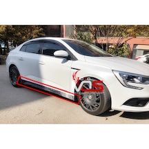 Renault Megane 4 Sedan Uyumlu Marşpiyel Sağ Sol Takım Fiberglass Boyasız