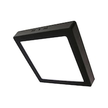 Kare Sıva Üstü Siyah 20 Watt Led Panel Armatür Trafolu Beyaz Işık