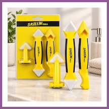 Bezos Silikon & Mala & Derz Kazıyıcı Set 3pcs Rengaren