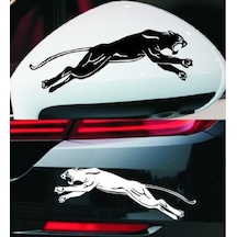 Yan Ayna Panter Araba Sticker Yapıştırma 2 Adet