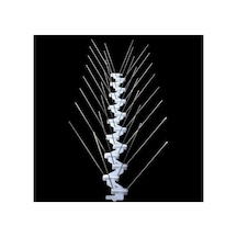 Ayrex Northkan Çelik Telli Kuş Kovucu Dikenli Bant Sistemi, Tabanı Plastik Malzeme, Açık Gri, 50x11x11 Cm, 10 Adet