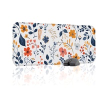 Çiçek Desenleri Kaymaz Dikişli Kauçuk Oyuncu Mousepad V4 - 70x30 Xl Gaming Mouse Pad Fare Altlığı