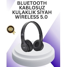 Bluetooth 5.0 Kablosuz Kulak Üstü Kulaklık Stereo Ses Ve Katlanabilir Tasarım 1