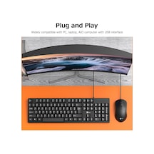 Monyee Lenovo Lecoo Cm101 Kablolu Klavye Ve Fare Seti - Ergonomik Tasarım, Hızlı Kurulum, Geniş Uyumluluk Diğer