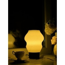 Designobee Madame - Modern Masa Ve Gece Lambası Ambiyans Lambası, Dekoratif Led Abajur, E14 Duy .
