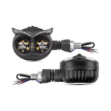 Baykuş Beyaz Parklı Led Sinyal Takım
