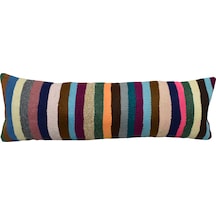 Zehra Abla Halı Yeni El Dokuma Dekoratif Lumbar Kilim Kırlent Yastık Kılıfı 6903 Çok Renkli