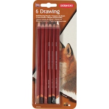 Derwent Drawing Pencils Renkli Çizim Kalemi Seti 6'lı Siyah