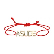 14 Ayar Altın Isimli Ipli Bileklik N11.39470 Sarı Altın