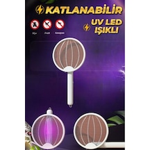 Katlanır Usb Şarjlı Uv Işıklı Elektrikli Sivrisinek Öldürücü Raket Sinek Öldürücü