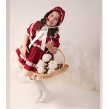 H L Y Karol Tasarım Bordo Vintage Kız Bebek Elbisesi, Özel Dikim Kız Çocuk Elbisesi, Doğum Günü Elbisesi, Fotoğraf Çekim Elbisesi, Kız Bebek Hediyesi, 0-12 Yaşa Uygun Bordo