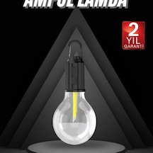 3 Farklı Mod Led'li Şarjlı Asma Kancalı Kamp Lambası Taşınabilir Ampul Çok Renkli 89761171