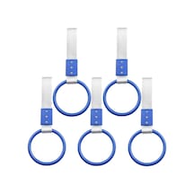 Araç İçi Tutamaç Yuvarlak El Tutamağı Askılık Fonksiyonel Tofaş Dolmuş Otobüs Ofis Ev Mavi 5 Adet