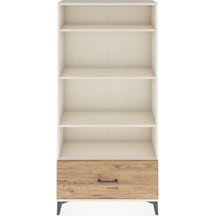 Arges Dolap 4 Raflı Tek Çekmeceli 88x30x182 Aytaşı-çam Aytaşı