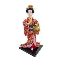 Japon Kimonolu Geyşa Bebek Kabuki Biblo 30 Cm No.18 Anime