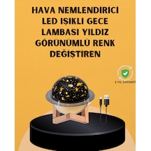 Projektör Işıklı, Aromaterapi Uyumlu Mini Masaüstü Hava Nemlendirici Cihaz