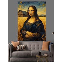 Mona Lisa Ünlü Tablo Dekoratif Kanvas - Mdf Ahşap Tablo